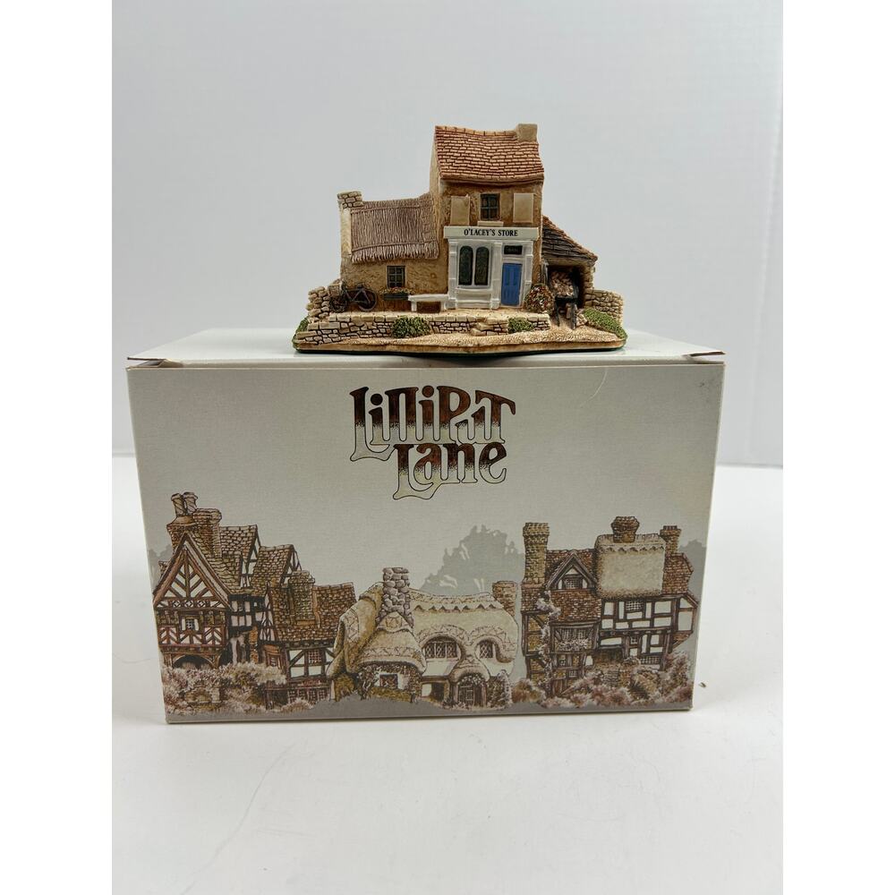 Lilliput Lane O’Lacey’s Store 1989 Irish Collection Cottage w/ Box